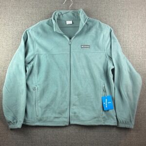 Columbia Jacket Mens XL Full Zip Fleece Regular Fit Outdoor Lightweight Layer